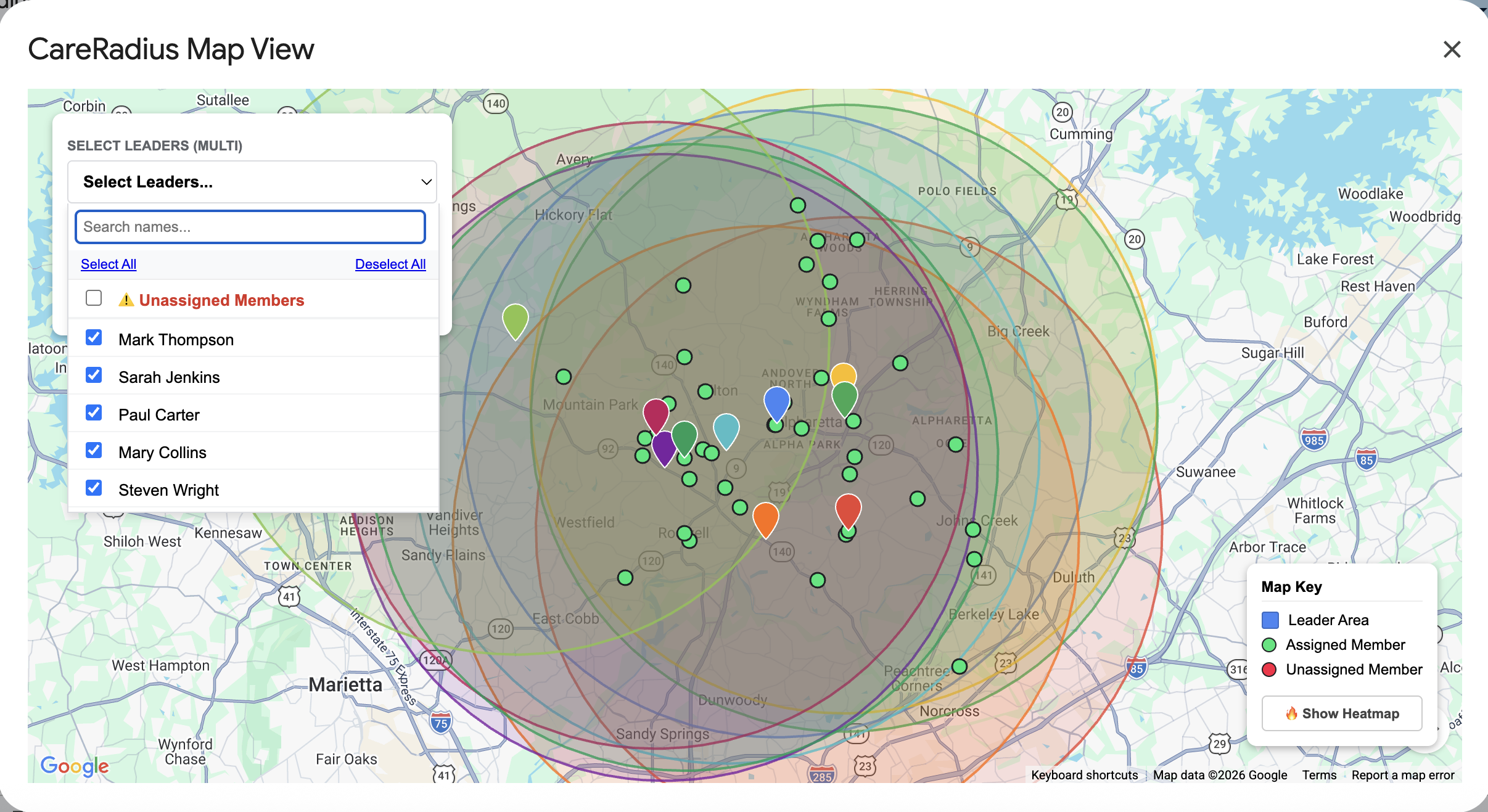 Interactive Map View
